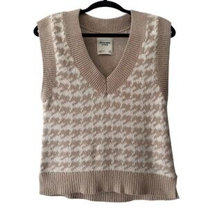 Abercrombie & Fitch Houndstooth Sweater Vest – Size XS